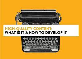 high quality content seo